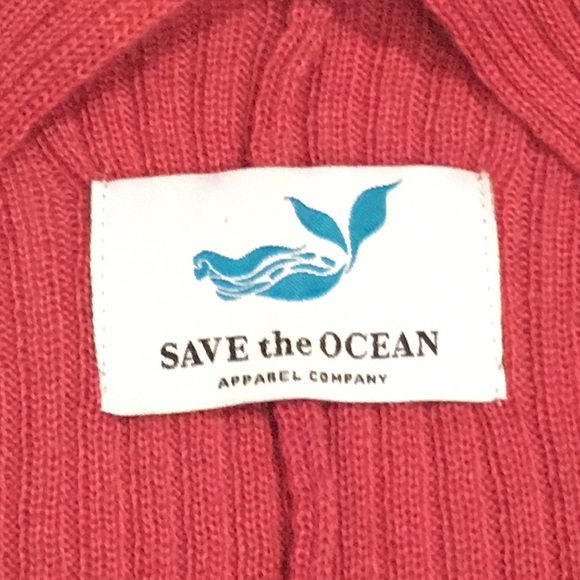 ❤️3/25❤️ Save the Ocean | EUC Open Cardigan O/S - Picture 4 of 7